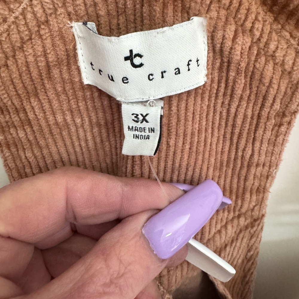 True Craft Tan Corduroy Overalls - Picture 4 of 8